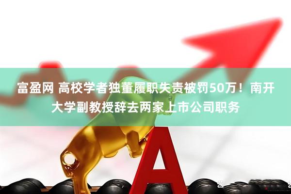 富盈网 高校学者独董履职失责被罚50万！南开大学副教授辞去两家上市公司职务